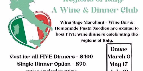 Regions of Italy Wine Dinner - Campania
