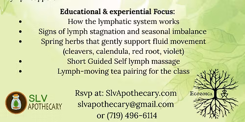 Wind, Water, & Flow: Spring Lymphatic support