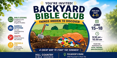 Backyard Bible Club at Founder's Park