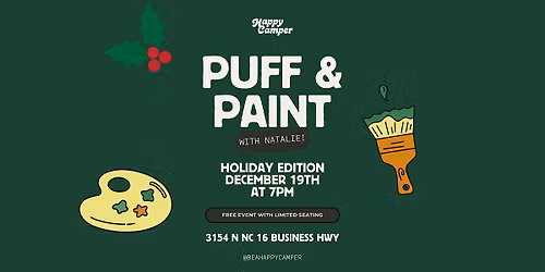 Puff & Paint at The Happy Camper