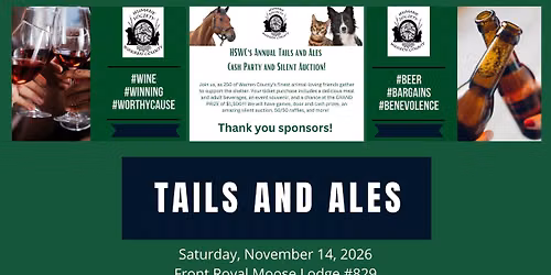 Tails & Ales - Cash Party & Silent Auction