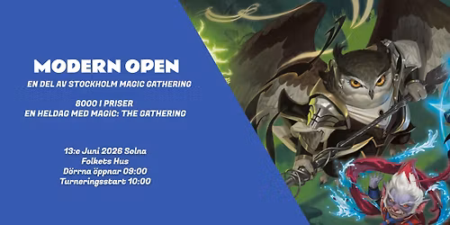 Modern Open - En Magic: The Gathering Turnering i Stockholm