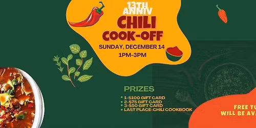 13 Year Anniv-Chili Cookoff