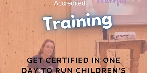 Get Certified to run kids wellbeing play classes with purpose-in person training 