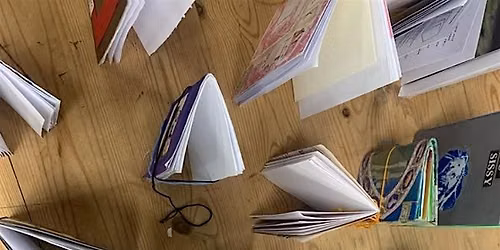 Scrap material soft cover sketchbook workshop -18th August