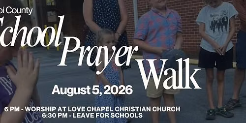 Uncoi County School Prayer Walk
