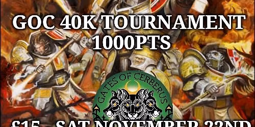 40k 1000pt Tournament 