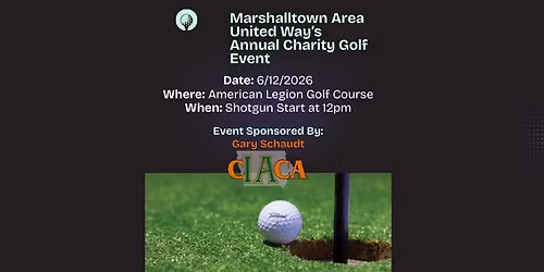 2026 Marshalltown Area United Way Charity Golf Event