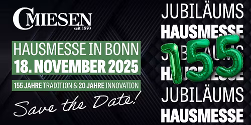 155 Jahre Tradition & 20 Jahre Innovation \u2013 ein doppeltes Jubil\u00e4um bei Miesen! \ud83d\ude92\u26b0\ufe0f\ud83d\ude90