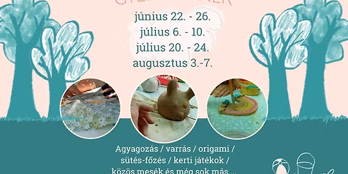 Ny\u00e1ri Egyhetes Workshop Gyerekeknek 4 alkalommal  A Fruska Fakt\u00fara M\u0171hely\u00e9ben
