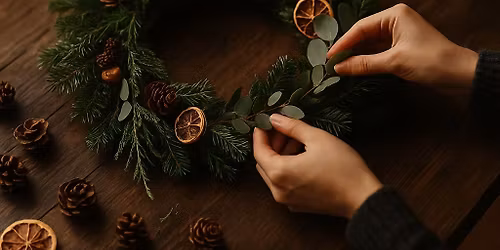 Wreath making workshop at Park Hill Barn Barrowford
