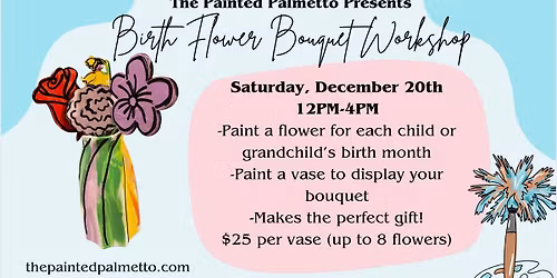 Birth Flower Bouquet Workshop