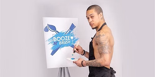 Booze N' Brush Next to Naked Sip n' Paint St. Louis, MO - Exotic Male Model Painting Event 