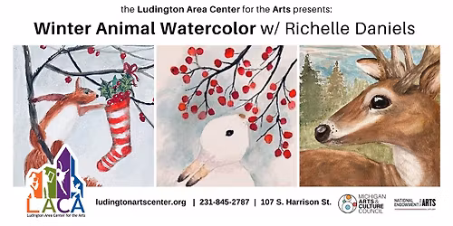 Winter Animal Watercolor w\/ Richelle Daniels