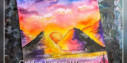 Golden Sunset Watercolor Workshop