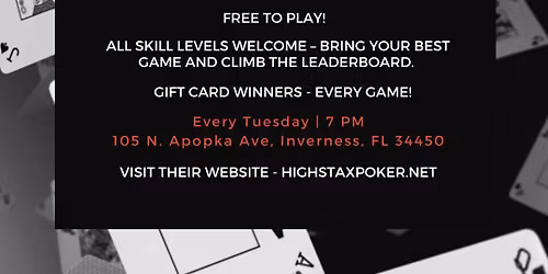 \u2660\ufe0f High Stax Poker \u2013 Tuesday Night League \u2663\ufe0f