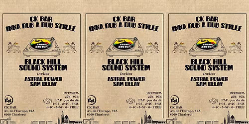 CK Bar Inna Rub A Dub Stylee: Derni\u00e8re \u00e9dition avant la fermeture