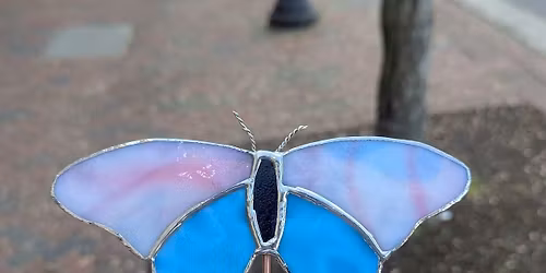 Sip and Solder- Butterfly plant stake