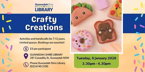 Crafty Creations @ the Library | BOOKINGS ESSENTIAL
