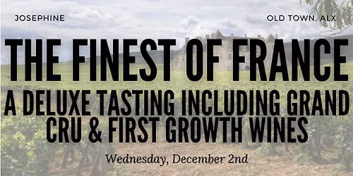 The Finest of France: A Tasting and Wine Class