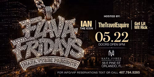 FLAVA FRIDAYS | RAP, TOP 40, CARIBBEAN| NAPA VYBES