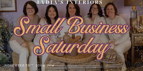 Small Business Saturday at Lydia's