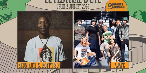 Festival d\u2019\u00c9t\u00e9 \u2022 Seun Kuti & Egypt 80 I Ajate I 02.07.26