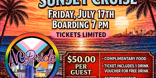 AC Pride\u2019s Sunset Cruise