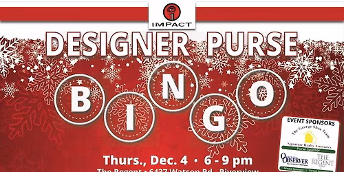 Impact's Designer Purse Bingo