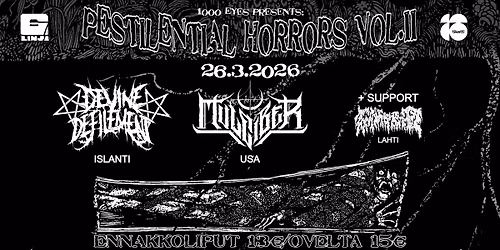 PESTILENTIAL HORRORS VOL. 2: Devine Defilement (ISL), Mulciber (USA), Immerits
