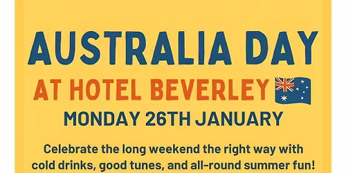 Australia Day at Hotel Beverley 