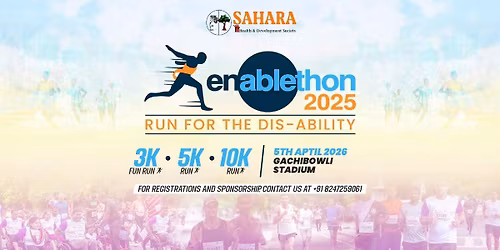 ENABLETHON 3RD EDITION \u2013 RUN FOR THE DISABILITY 2026