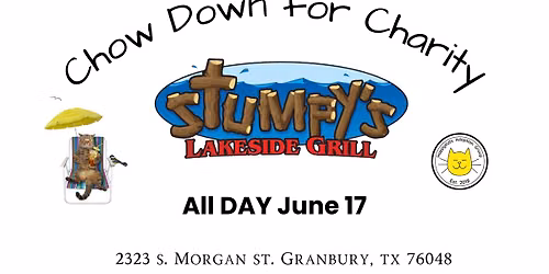 Chow Down For Charity at Stumpy\u2019s\ud83c\udf54\u2600\ufe0f\ud83d\udc3e
