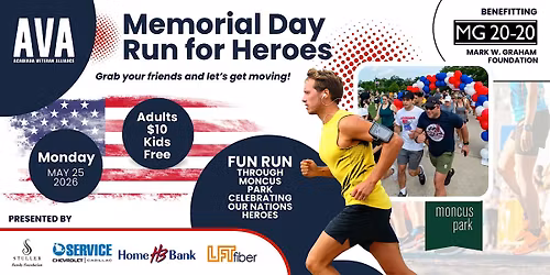 Memorial Day Run For Heroes at Moncus Park  2026