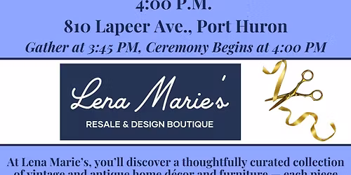 One-Year Anniversary Ribbon Cutting \u2013 Lena Marie\u2019s Resale & Design Boutique