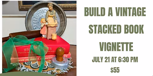 Build. Stacked Book Vignette