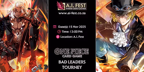 One Piece Card Game - Bad Leaders Tourney