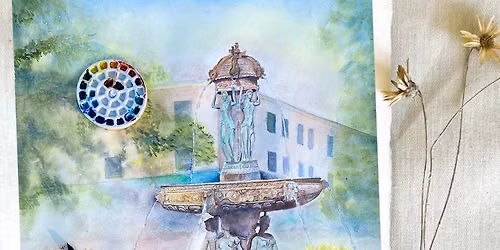 Watercolor Class : The Poetry of Place: Figures, Gardens & Architecture