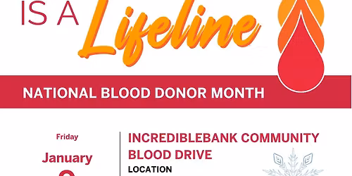 IncredibleBank Community Blood Drive