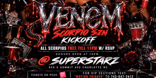 Venom : Scorpio Szn Kickoff \u264f\ufe0f