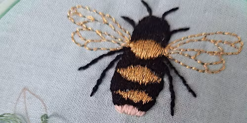 Bee Embroidery Hoop Workshop 