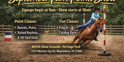 MVHA September Point & Fun Show