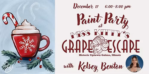 Kelsey Benton Art | The Grape Escape - Peppermint Cocoa Paint Party