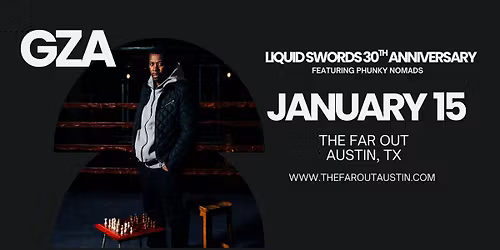 GZA \u2013 Liquid Swords 30th Anniversary Tour (Live Band Set ft. Phunky Nomads) at The Far Out Lounge