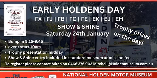 Early Holdens Day Show & Shine