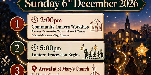 Rowner Christmas lantern walk