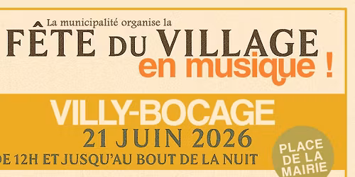 F\u00eate du Village, en musique ! \u00e9dition 2026