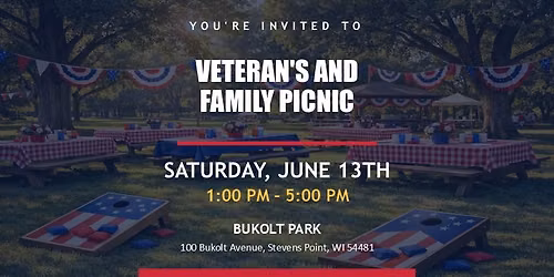 Veteran's and Family Picnic. 