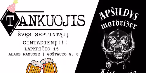 MOTORIZUOTAS TANKUOJIS \u0160V\u0118S 7-\u0104J\u012e GIMTADIEN\u012e! + MOTORIZER!!!