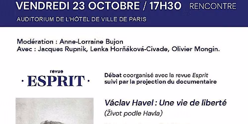 V\u00e1clav Havel : dissidence et exercice du pouvoir (d\u00e9bat - projection)